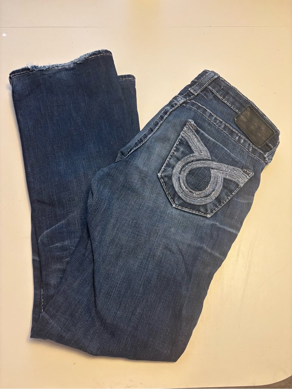 Big Star Women’s Blue Bootcut Jeans with Embroidered Pocket